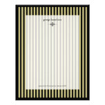 Stripes ~ tone on tone khaki + black personalized letterhead