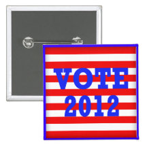 Stripes Vote 2012 Buttons