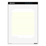 Stripes - White and Light Yellow iPad 2 Decal