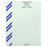 Stripes With Circles Design Letterhead Template