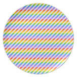 Stripes with Rainbow Colors. Plates