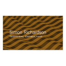 Stripey waves design business card template