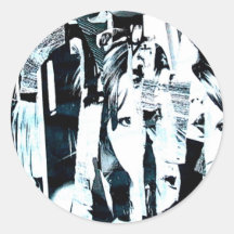 STRIPPED IDENTITY STICKERS