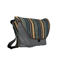 stripped pattern messenger bag