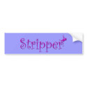 Stripper - Lt. Blue Bumper Sticker bumper stickers