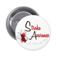 Stroke Awareness BUTTERFLY SERIES 2 Buttons