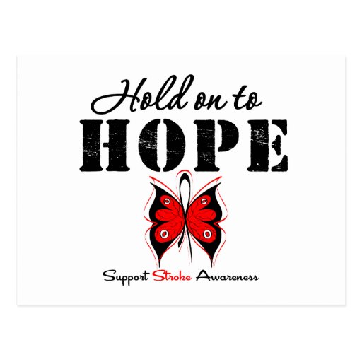 Stroke Awareness Hold On To Hope Post Cards