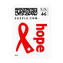 Stroke Awareness Hope Ribbon Stamps