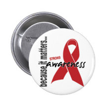 Stroke Awareness Pinback Buttons