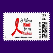 Stroke Awareness - Red Ribbon (Nephew) postage