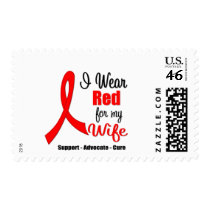 Stroke Awareness - Red Ribbon (Wife) Postage Stamp
