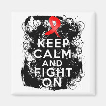 Stroke Disease Keep Calm and Fight On.png Magnet
