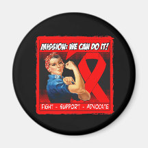 Stroke Disease Mission We Can Do It Fridge Magnet