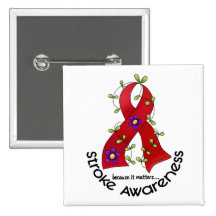 Stroke FLOWER RIBBON 1 Pin