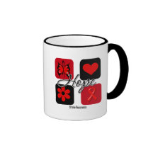 Stroke Hope Love Inspire Awareness Mugs