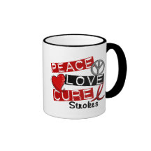 Stroke PEACE LOVE CURE 1 Mug