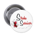 Stroke Survivor BUTTERFLY SERIES 2 Pinback Button