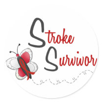 Stroke Survivor BUTTERFLY SERIES 2 Round Sticker