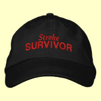 Stroke Survivor embroidered hats