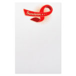 Stroke Survivor Ribbon Stationery Paper