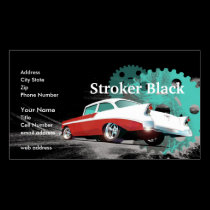Stroker Black Business Card business cards