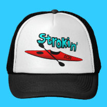 Strokin with Kayak - Lt Apparel hats