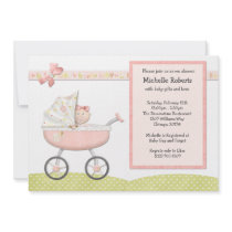 Stroller Baby Shower Invitation