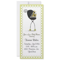 Stroller Baby Shower Personalized Invites