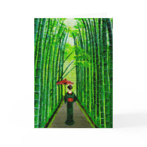 "Strolling Beauty" Card