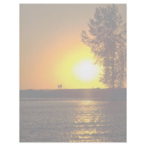 Strolling couple at sunset, Ottawa River, Ontario, Letterhead Design