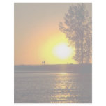 Strolling couple at sunset, Ottawa River, Ontario, Letterhead Design