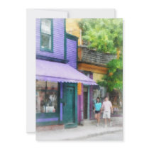 Strolling Down Thames Street Newport RI Custom Announcements