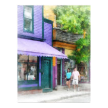 Strolling Down Thames Street Newport RI posters
