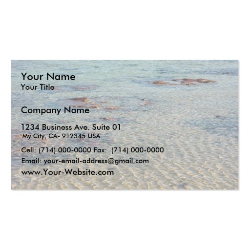 Stromatolites At Shark Bay Business Card Templates (front side)