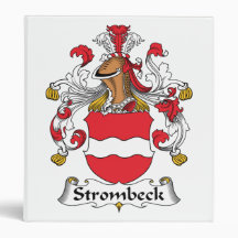 Strombeck Family Crest 3 Ring Binder