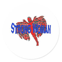 Strong as Brick Wall stickers by orsobear Strong as Brick Wall stickers