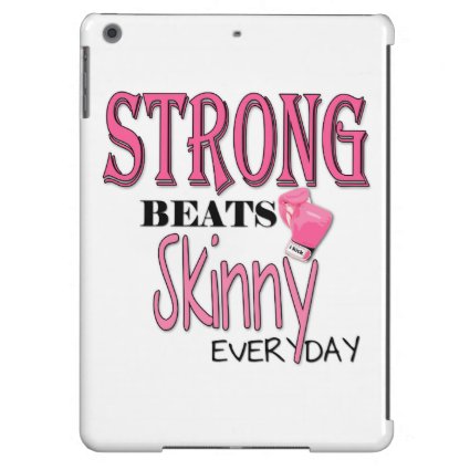 STRONG BEATS Skinny everyday! W/Pink Boxing Gloves iPad Air Covers