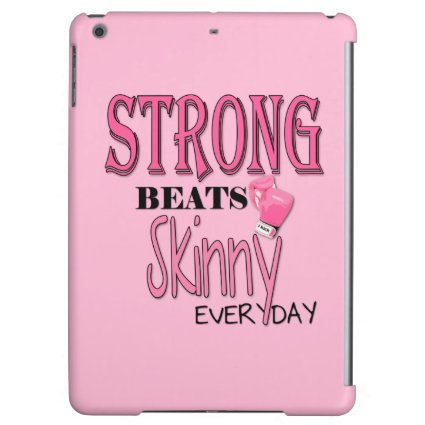 STRONG BEATS Skinny everyday! W/Pink Boxing Gloves iPad Air Covers