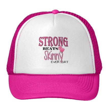 STRONG BEATS Skinny everyday! With Pink Boxing Glo Trucker Hat
