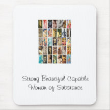 Strong Beautiful Capable Woman of Substance Mouse Pads