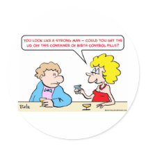 strong birth control pills stickers