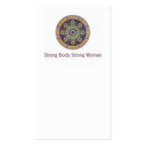 Strong Body Strong Woman Arabic2 Business Card