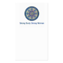 Strong Body Strong Woman business cards by YogaLife Strong Body Strong Woman business cards