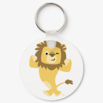 Strong Cartoon Lion keychain by Lioness_Graphics Strong Cartoon Lion keychain