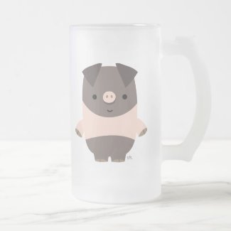 Strong Cartoon Pig frosted mug mug