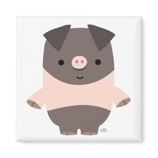 Strong Cartoon Pig magnet magnet