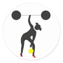 Strong Chick stickers by AoifeFey Strong Chick stickers