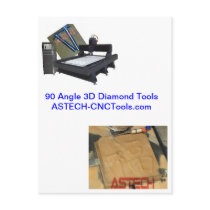 Strong CNC Router Tools for Stone Granite Monument Post Card