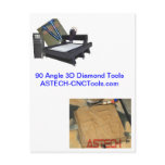 Strong CNC Router Tools for Stone Granite Monument Post Card