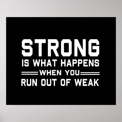 Strong Defined Poster Zazzle